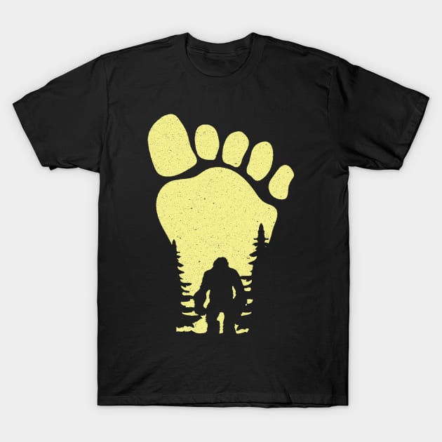 Bigfoot Footprint T-Shirt by Teewyld